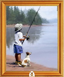 "Девочка ловит рыбу" Арт."МЖ0616"