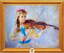 "Девочка играет на скрипке" Арт."МЖ0625"