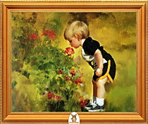 "Мальчик нюхает цветы" Арт."МЖ0639"