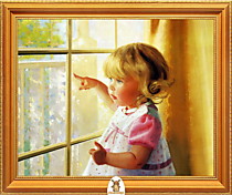 "Девочка смотрит в окно" Арт."МЖ0712"