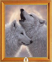 "Волк и волчица" Арт."МЖ0789"
