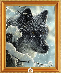 "Волк в снегу" Арт."МЖ0830"