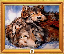 "Два волка отдыхают" Арт."МЖ0870"