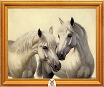 "Две белые лошади" Арт."МЖ0984"