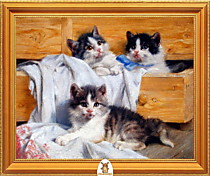 "Три котенка играют с одеждой" Арт."МЖ0996"