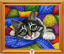 "Котик в разноцветном одеяле" Арт."МЖ1030"