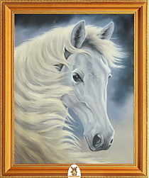"Портрет белой лошади" Арт."МЖ1109"