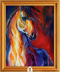 "Разноцветный портрет лошади" Арт."МЖ1117"