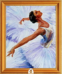 "Балерина танцует в белом платье" Арт."МЖ1381"