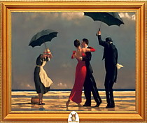 "Пара танцует под дождем" Арт."МЖ1444"
