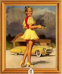 "Девушка на фоне желтой машины" Арт."МЖ1462"