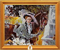 "Девушка в шляпе с лошадью" Арт."МЖ1539"