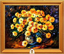 "В вазе на столе желтые цветы" Арт."МЖ2470"