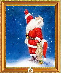 "Дед мороз показывает ребенку звезды" Арт."МЖ2872"