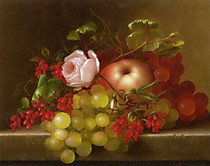 "Яблоко с розой и виноградом" Арт."МЖ1797"